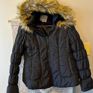 Puffer Coat - Fur Hood